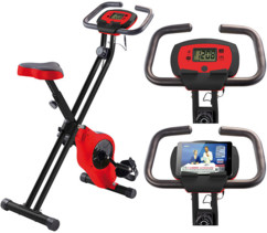 Vélo d'appartement pliable HT-516 avec support pour tablette