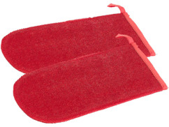 2 gants nettoyants textile