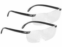 2 lunettes grossissantes x 1,6 sans monture avec sac de protection