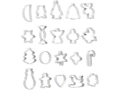 20 emporte-pièces en acier inoxydable