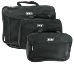 3 sacs à vêtements compressibles en 2 tailles Semptec