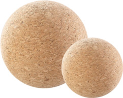 Balles de massage et d'exercice en liège Ø 6,5 cm, Ø 10 cm