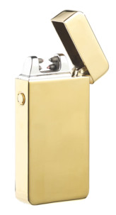 Briquet électronique USB à double arc électrique - Doré