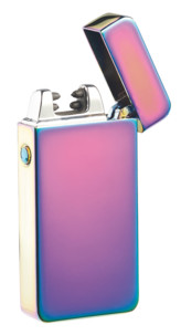 Briquet électronique USB à double arc électrique - Mauve irisé