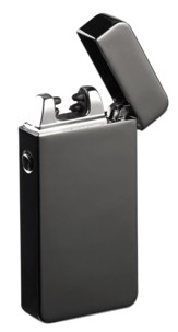 Briquet électronique USB à double arc électrique - Noir
