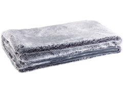 couverture en fausse fourrure imitation renard bleu 150 x 200 m en polyacrilique blanc