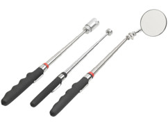 kit de miroirs et aimants telescopiques pour observation des canalisations et récupération des clés bijoux et objets metalliques dans recoins etroits