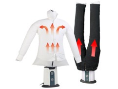 Mannequin de séchage et défroissage à air chaud 850 W avec support pantalon
