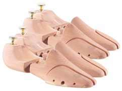 Pack de 2 paires d'embauchoirs Premium en bois de cèdre - Pointures 40/41