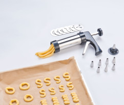 Pistolet à pâtisserie avec disques à biscuits et douilles