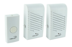 Sonnette sans fil avec 1 bouton et 2 carillons 230 V à 16 mélodies, portée jusqu'à 30 m Casa Control