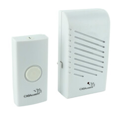 Système de sonnette sans fil avec bouton et carillon 230 V à 16 mélodies, portée jusqu'à 30 m Casa Control