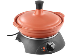 veritable tajine en terre cuite avec réchaud electrique pour preparation recettes marocaines
