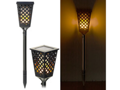 Torche LED solaire effet flamme 96 LED / 30 lm