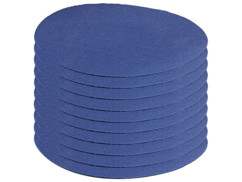 10 patchs thermocollants en coton - coloris bleu