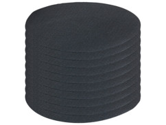 10 patchs thermocollants en coton - coloris noir
