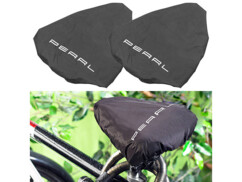 Montage des deux housses de selle vélo et usage sur selle couverte