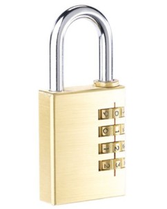 Cadenas à code 4 chiffres en laiton - 38 mm