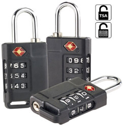 3 cadenas TSA pour valise avec code 3 chiffres