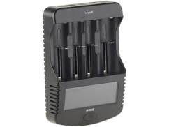 Chargeur rapide d’accus avec écran LCD et port USB