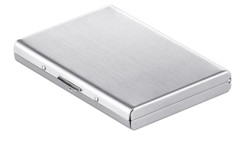 etui en métal protection rfid anti hack pour 6 cartes de credit cb carte a puce nfc