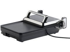 gril electrique 2 en 1 avec plancha et gril double face pour viande bacon poisson legumes pain 2000w rosenstein