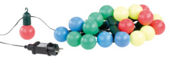 guirlande etanche multicolore pour extérieur design ampoules classique pour fete de village et stand