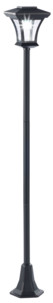 lampadaire de jardin solaire avec eclairage automatique style retro laiton swl20 royal gardineer