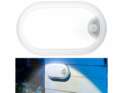 Lampe LED ovale antichoc 1050 lm / 15 W / 4000 K - Avec détecteur