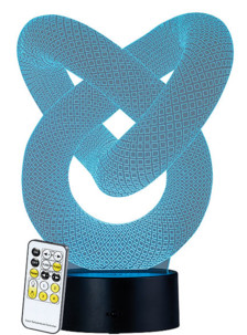Socle lumineux décoratif à LED "LS-7.3D" - Motif Infini