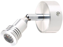 mini spot led mural orientable à 180 avec boitier en aluminium faible conso lunartec nx9116