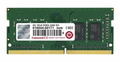 Barrette de mémoire Transcend SODIMM DDR4 avec 8 Go de capacité.