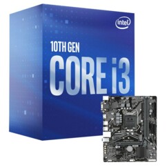 Kit carte mère Gigabyte H410M S2H avec processeur Intel Core i3-10100.