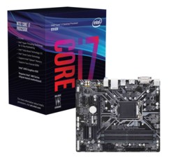 kit carte mere usb 3.1 gigabyte Z370M DS3H Socket 1151 avec processeur intel i7 8700 4,6ghz