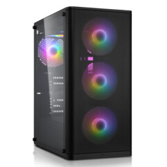 PC gamer Pearl i5 RTX5060 16 Go Ram vue de 3/4 face