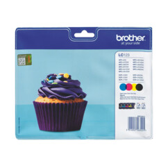 4 cartouches originales Brother LC-123