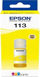 Bouteille d’encre pigmentée originale EcoTank 113 jaune 70 ml de la marque Epson
