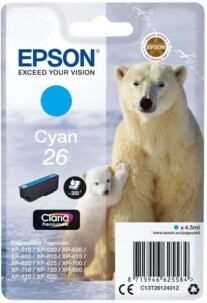 Cartouche originale Epson 26 Cyan (Ours Polaire)