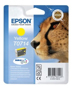 Cartouche originale Epson Guépard T071440 Jaune pour imprimante jet d'encre Epson Stylus