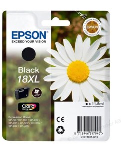 Cartouche originale Epson N°18 Pâquerette XL T181140 - Noir