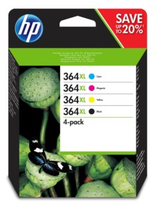 Cartouches originales HP N°364 XL N9J74A - Pack