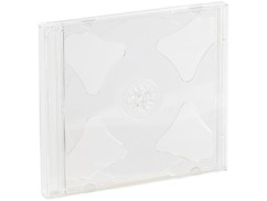10 Boîtiers range-CD doubles - transparents