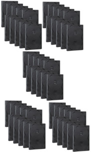 50 boîtiers DVD - 4 DVD - Noirs