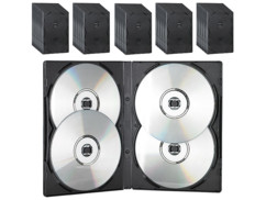 50 boîtiers DVD - 4 DVD - Noirs