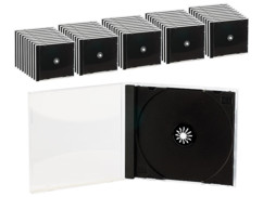 50 Boîtiers range-CD double noir