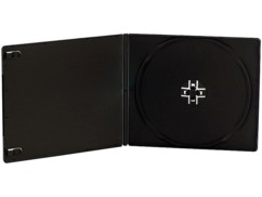 10 Boîtiers range-CD ultra-fins 7mm - noirs