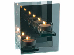 Bougeoir En Verre Pour 2 Bougies