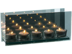 Bougeoir en verre pour 5 Bougies