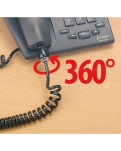 Système anti-enroulement pour câble de téléphone