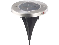Spot de jardin solaire en acier